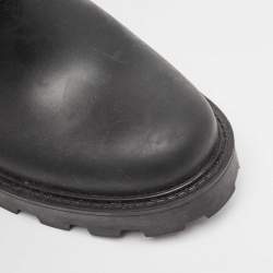 Pre Owned Jimmy Choo Black Rubber Rain Boots Size 40