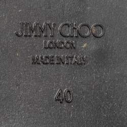 Pre Owned Jimmy Choo Black Rubber Rain Boots Size 40