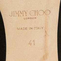 Pre Owned Jimmy Choo Black Suede Romy Pumps Size 41