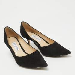 Pre Owned Jimmy Choo Black Suede Romy Pumps Size 41