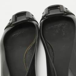 Jimmy Choo Black Rubber Ballet Flats Size 40