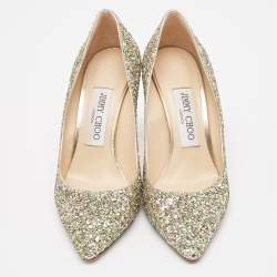 Jimmy Choo Multicolor Glitter Romy Pumps Size 36