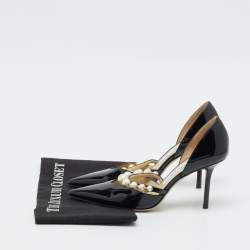 Jimmy Choo Black Patent Leather Aurelie Pumps Size 36.5