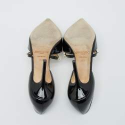 Jimmy Choo Black Patent Leather Aurelie Pumps Size 36.5