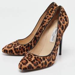Jimmy Choo Brown Calf Hair Romy Pumps Size 41