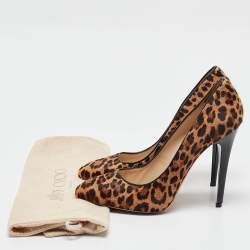 Jimmy Choo Brown Calf Hair Romy Pumps Size 41