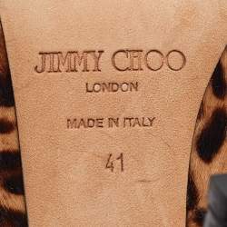 Jimmy Choo Brown Calf Hair Romy Pumps Size 41