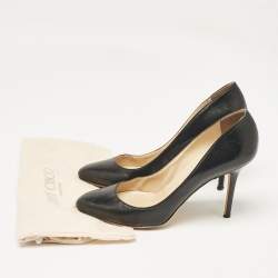 Jimmy Choo Black Leather Gilbert Pumps Size 40.5