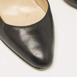 Jimmy Choo Black Leather Gilbert Pumps Size 40.5