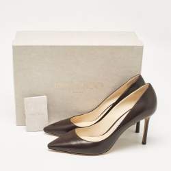 Jimmy Choo Brown Leather Romy Pumps Size 40