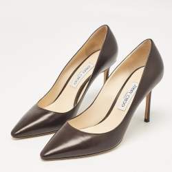 Jimmy Choo Brown Leather Romy Pumps Size 40