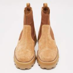 Jimmy Choo Brown Suede Clayton Chelsea Boots Size 42