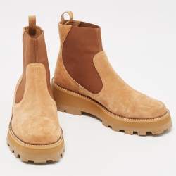 Jimmy Choo Brown Suede Clayton Chelsea Boots Size 42