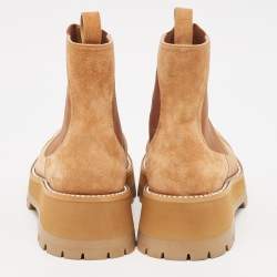 Jimmy Choo Brown Suede Clayton Chelsea Boots Size 42