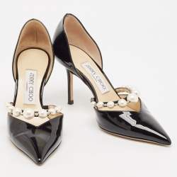 Jimmy Choo Black Patent Leather Aurelie Pumps Size 36