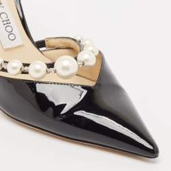 Jimmy Choo Black Patent Leather Aurelie Pumps Size 36