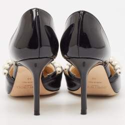 Jimmy Choo Black Patent Leather Aurelie Pumps Size 36