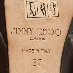 Jimmy Choo Brown Leather Pointed Toe Ankle Length Boots Size 37
