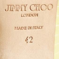 Pre Owned Jimmy Choo Green Python Leather Anouk Pumps Size 42