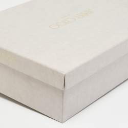 Pre Owned Jimmy Choo Black Leather Crystal Embellished Hatcher Boots Size 41.5