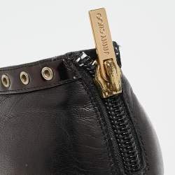 Jimmy Choo Black Leather Zip Up Booties Size 36