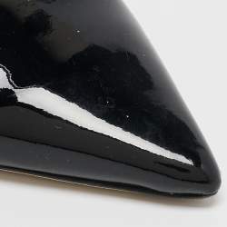 Pre Owned Jimmy Choo Black Patent Leather Tilly Slingback Pumps Size 39