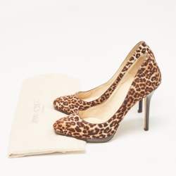 Jimmy Choo Brown Calf Hair Romy Pumps Size 38