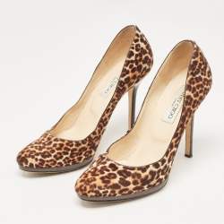 Jimmy Choo Brown Calf Hair Romy Pumps Size 38