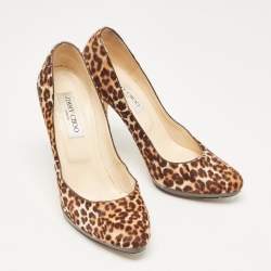 Jimmy Choo Brown Calf Hair Romy Pumps Size 38