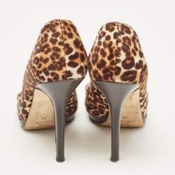 Jimmy Choo Brown Calf Hair Romy Pumps Size 38