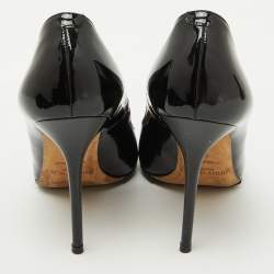Jimmy Choo Black Patent Leather Romy Pointed Toe Pumps Size 38