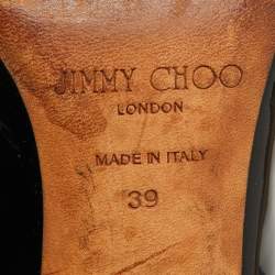 مملوكة مسبقًا Jimmy Choo Black Patent Leather Pumps Size 39