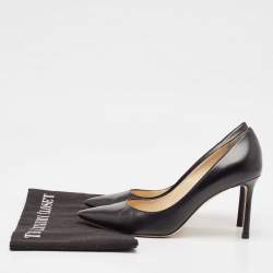 Jimmy Choo Black Leather Romy Pumps Size 37