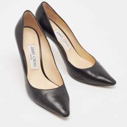 Jimmy Choo Black Leather Romy Pumps Size 37