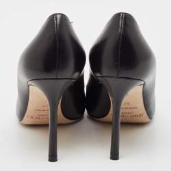 Jimmy Choo Black Leather Romy Pumps Size 37