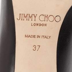Jimmy Choo Black Leather Romy Pumps Size 37