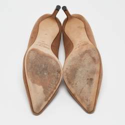 Jimmy Choo Brown Suede Romy Pointed Toe Pumps Size 35