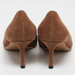 Jimmy Choo Brown Suede Romy Pointed Toe Pumps Size 35