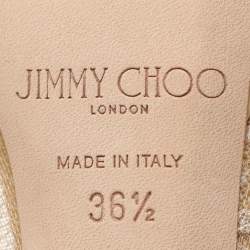 Jimmy Choo Beige Lace Luna Peep Toe Pumps Size 36.5