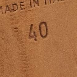 Pre Owned Jimmy Choo Black Lace and Suede Flyte Sandals Size 40