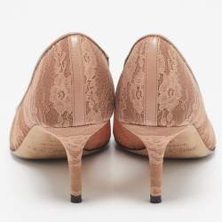 Jimmy Choo Pink Lace and Mesh Love Pumps Size 36