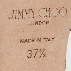 مملوكة مسبقًا Jimmy Choo Black Suede Emily Sandals Size 37.5