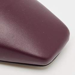 Jimmy Choo Burgundy Leather Ballet Flats Size 40