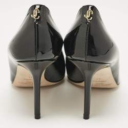 Jimmy Choo Black Patent Leather Love Pumps Size 37
