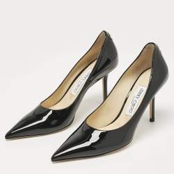 Jimmy Choo Black Patent Leather Love Pumps Size 37