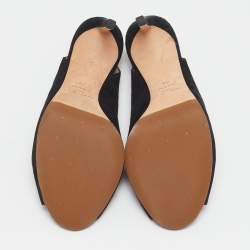 Jimmy Choo Black Suede Peep Toe Slingback Pumps Size 39