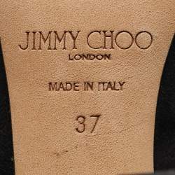 Jimmy Choo Black Suede Loretta Ankle Length Boots 37