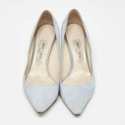 Jimmy Choo Blue Suede Love Pumps Size 39