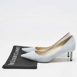 Jimmy Choo Blue Suede Love Pumps Size 39