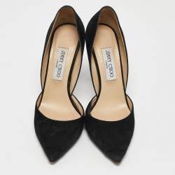 Jimmy Choo Black Suede Addison D'orsay Pumps Size 39